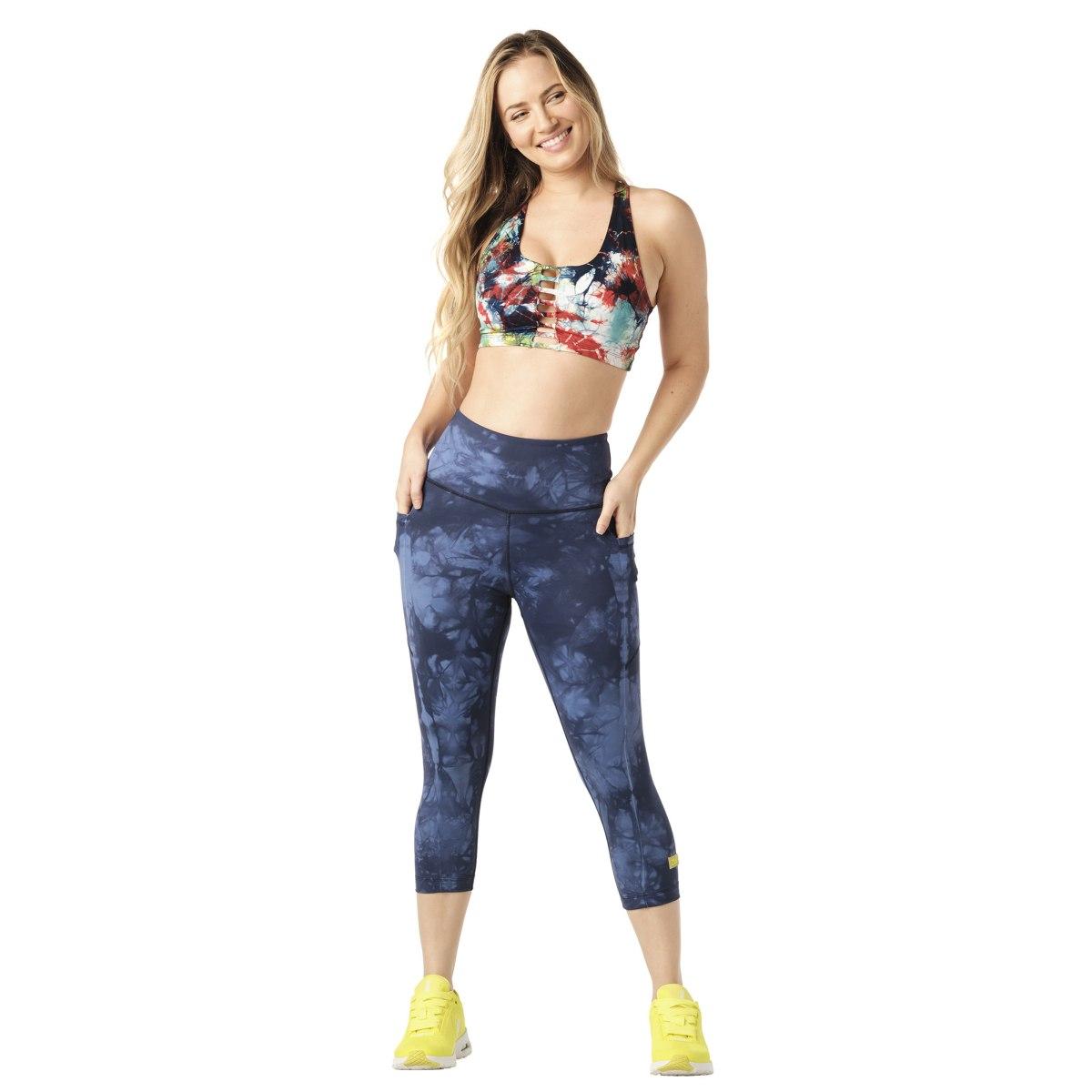 Zumba Tie-Dye High Waisted Crop Leggings