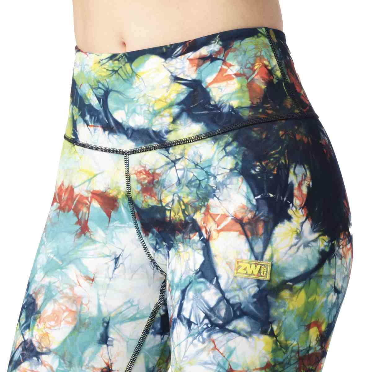 Zumba Worldwide Tie-Dye High Waisted Ankle Leggings