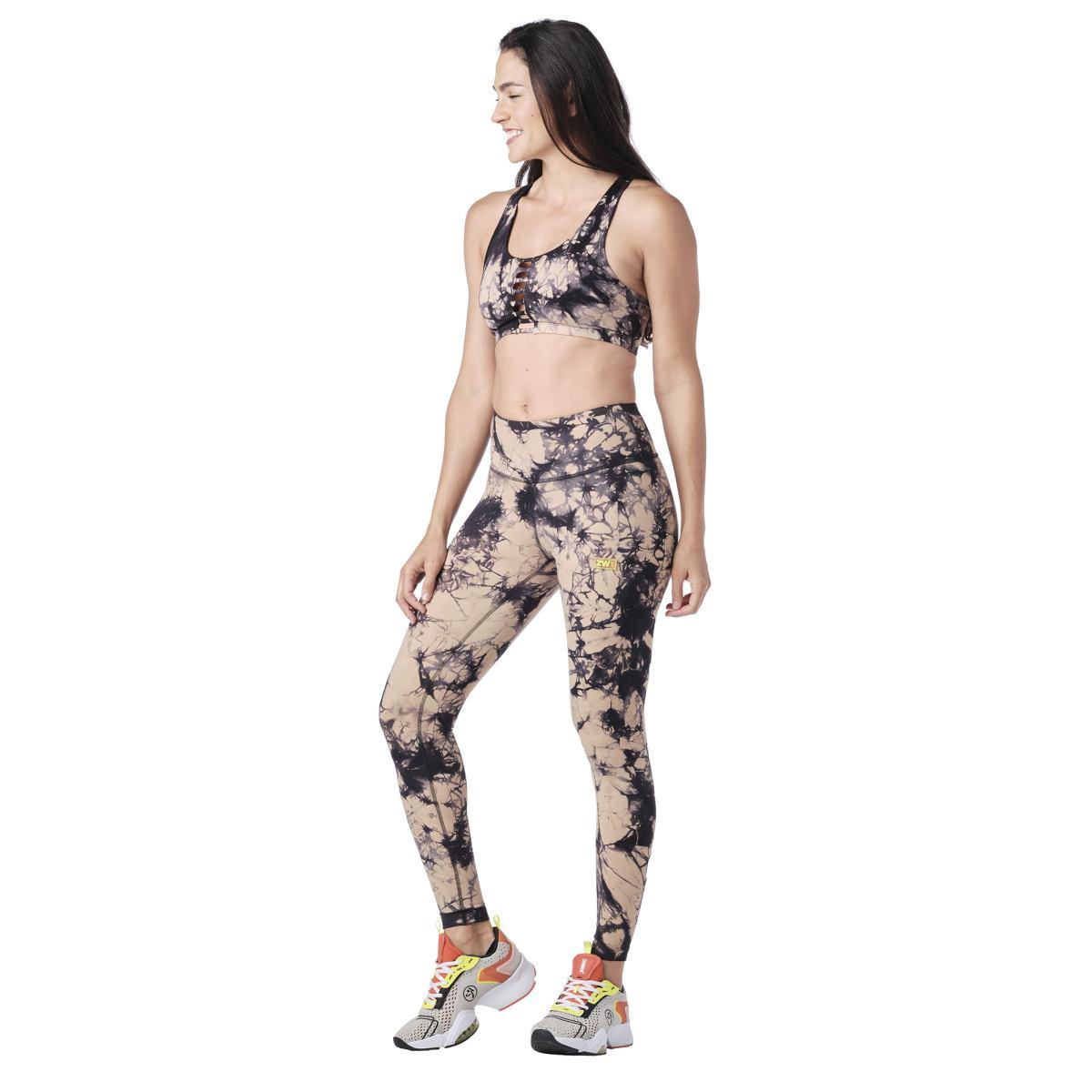 Zumba Worldwide Tie-Dye High Waisted Ankle Leggings