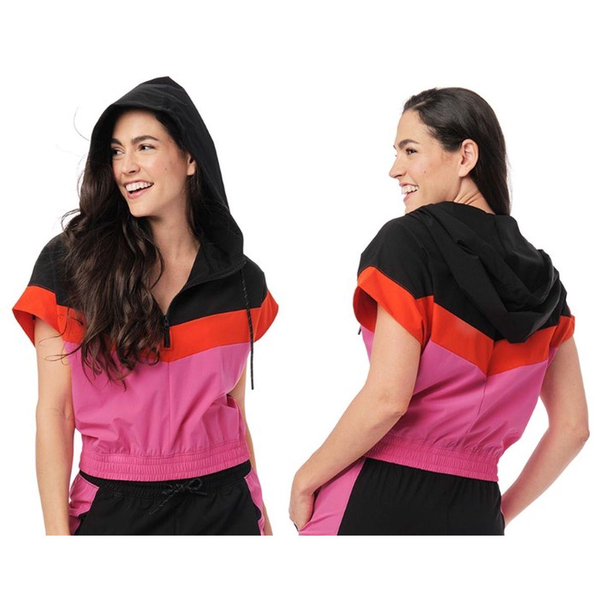 Zumba Color Blocked Half-Zip Pullover