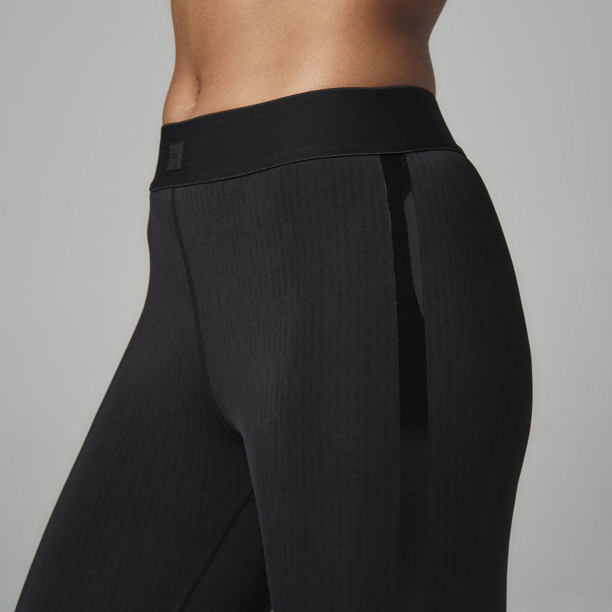 Strong ID Printed Ankle Leggings With Elastic Waistband