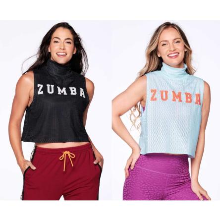 We Move The World Crop Mesh Tank