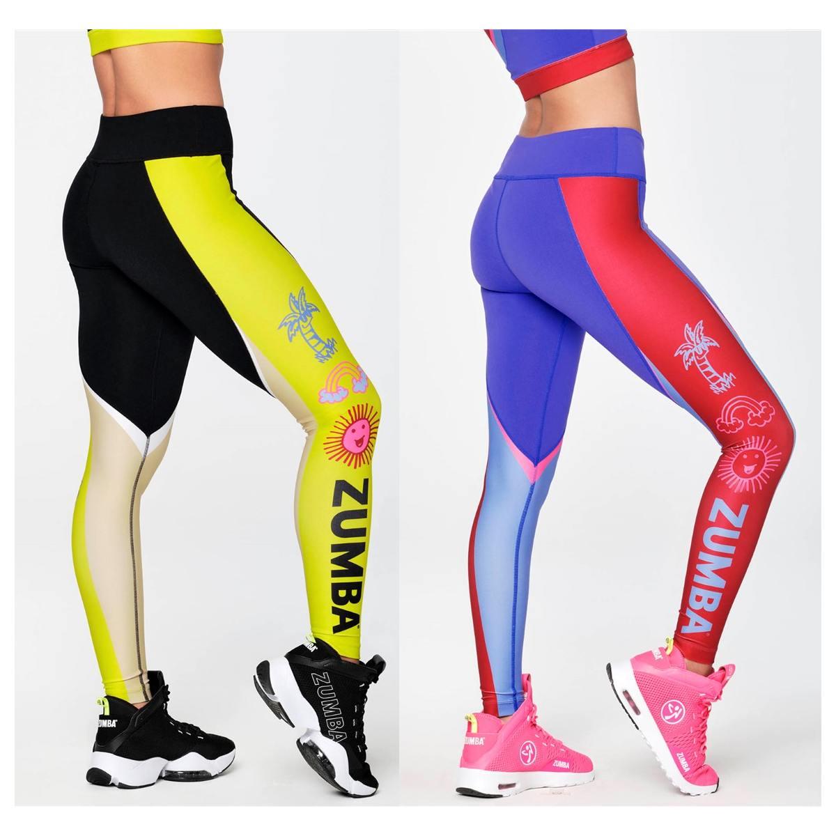 Zumba Happy Perfect Waistband Ankle Leggings