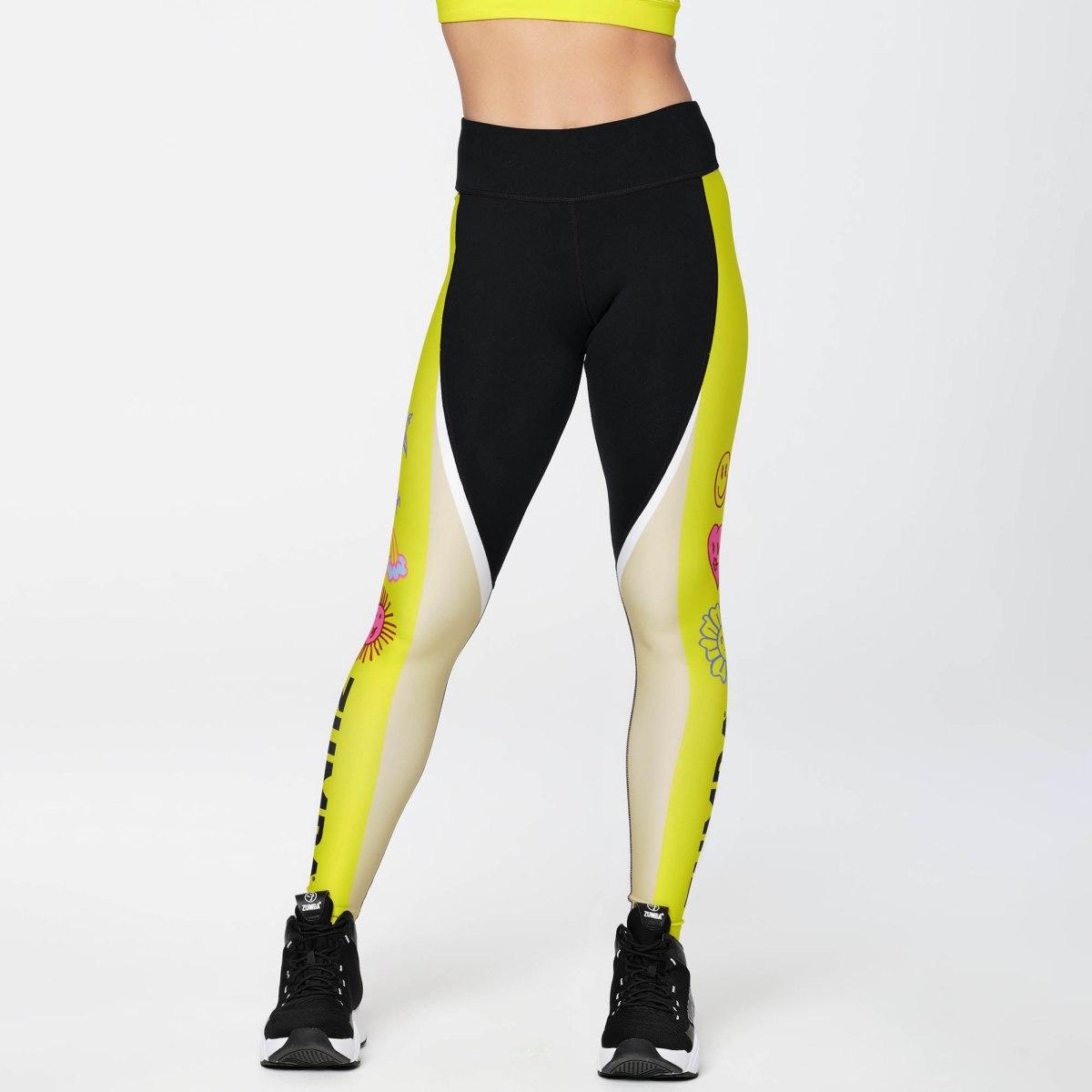 Zumba Happy Perfect Waistband Ankle Leggings