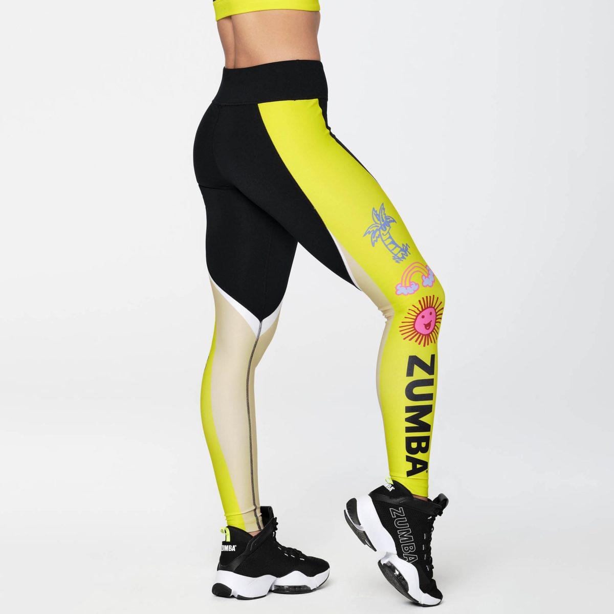 Zumba Happy Perfect Waistband Ankle Leggings