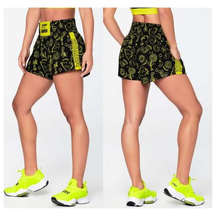 Zumba Happy High Waisted Loose Shorts