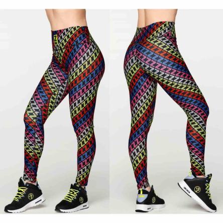 Zumba Forever Multicolor High Waisted Ankle Leggings