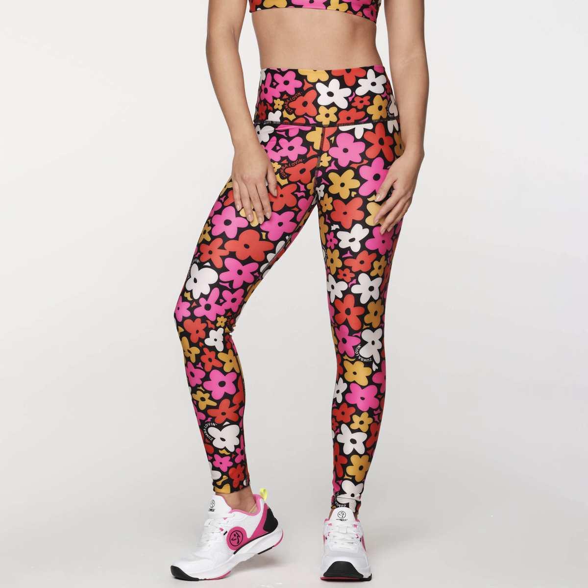 You in Bloom Zumba High Waisted Ankle Leggings Z1B000198
