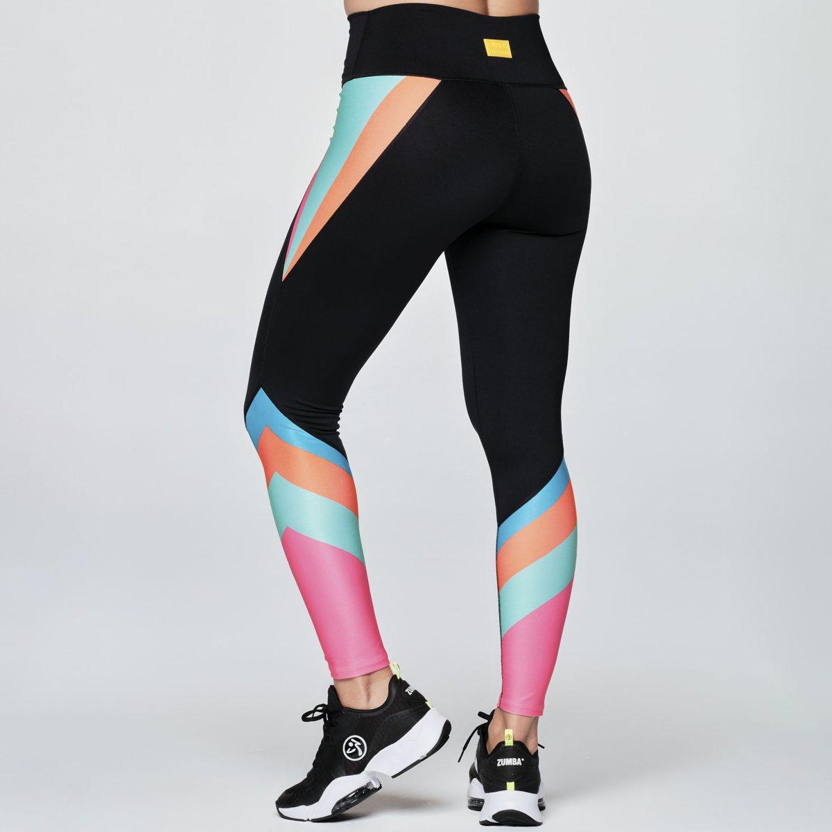 Zumba Beach Party High Waisted Ankle Leggings