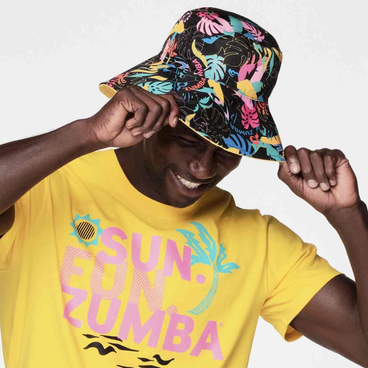 Zumba Palm Party Reversible Bucket Hat