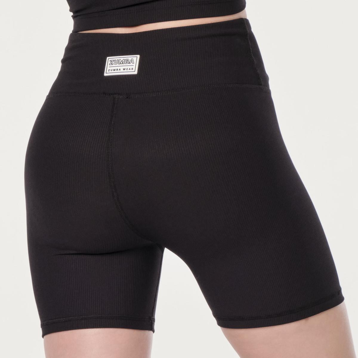 Zumba Prep High Waisted Rib Biker Shorts