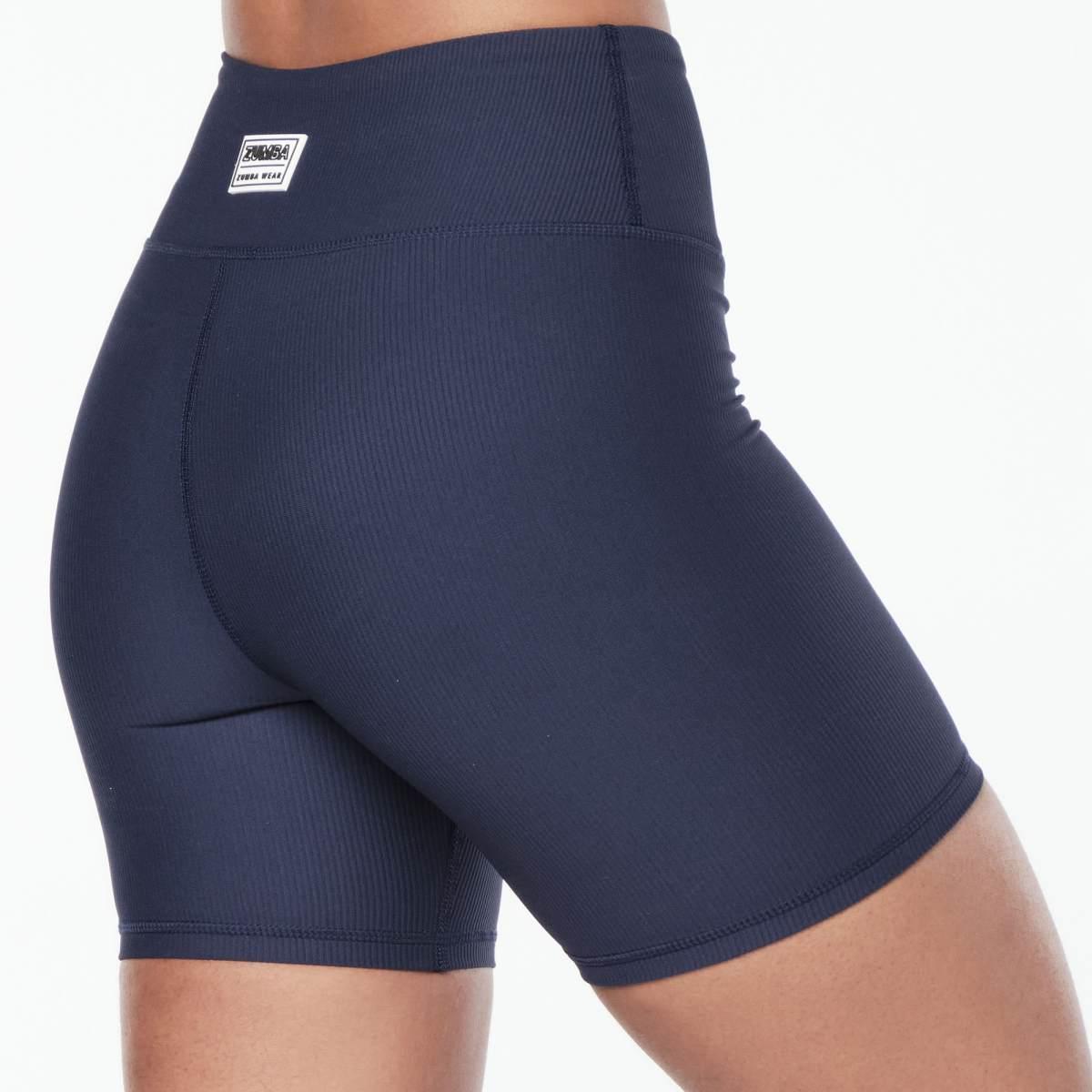 Zumba Prep High Waisted Rib Biker Shorts