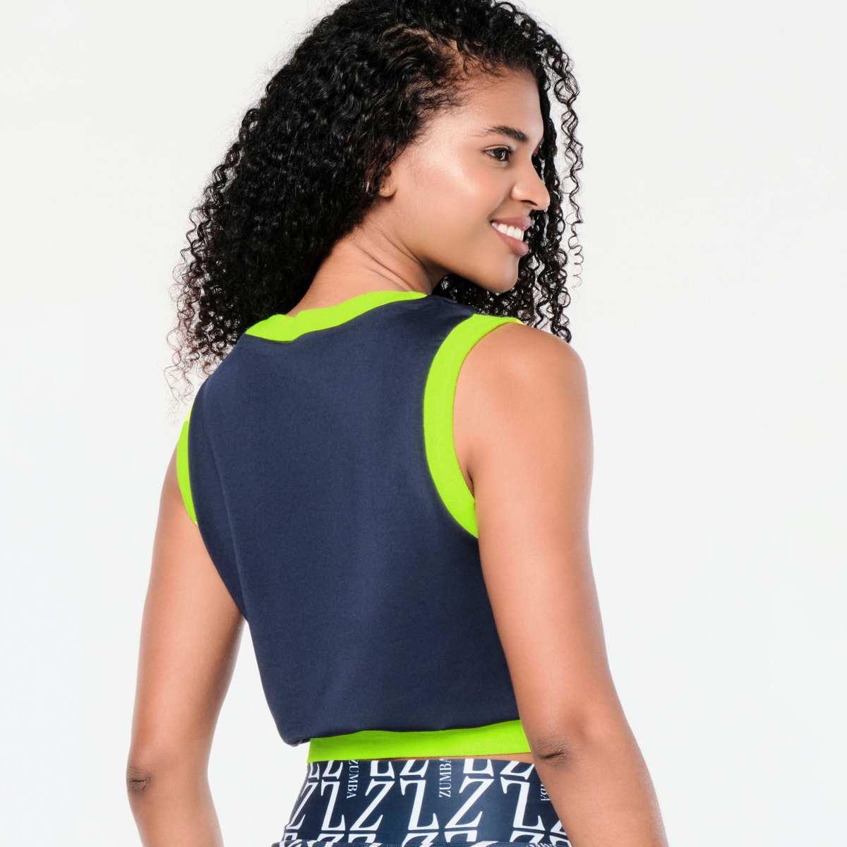 Zumba Prep Crop Sweatshirt Vest