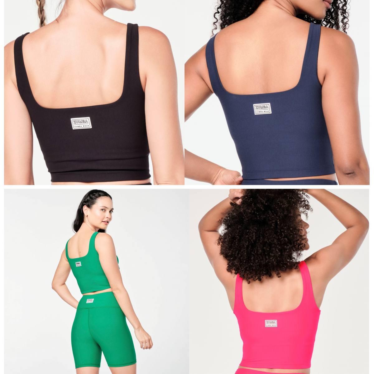 Zumba Prep Crop Tank With Shelf Bra
