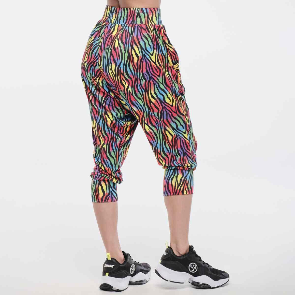 Funscape Harem Crop Pants - Rainbow
