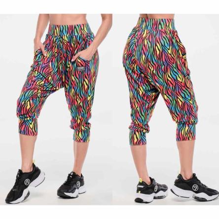 Funscape Harem Crop Pants - Rainbow