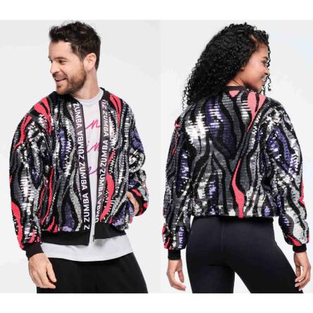 Funscape Sequin Bomber Jacket