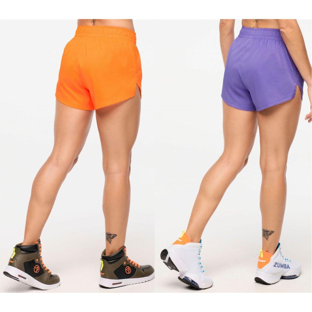 Zumba Explore Woven Shorts - Orange You Hot