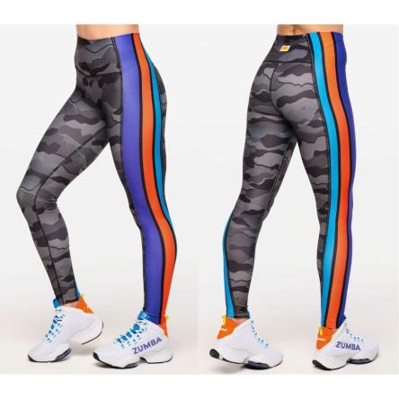 Zumba Explore High Waisted Ankle Leggings With Side Panels