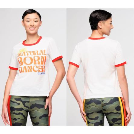 Zumba Explore Ringer Tee - Wear It Out White