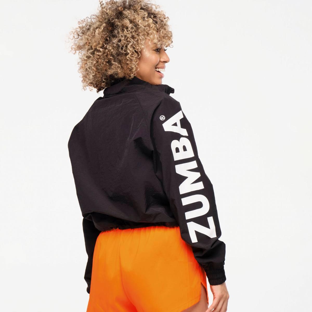 Zumba Explore High Neck Half Zip Crop Pullover