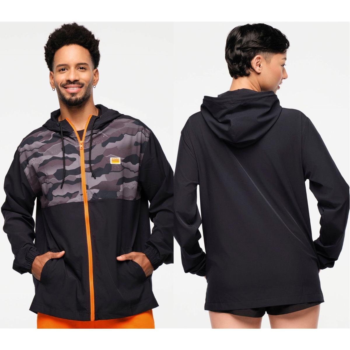 Zumba Explore Men's Hooded Windbreaker Jacket