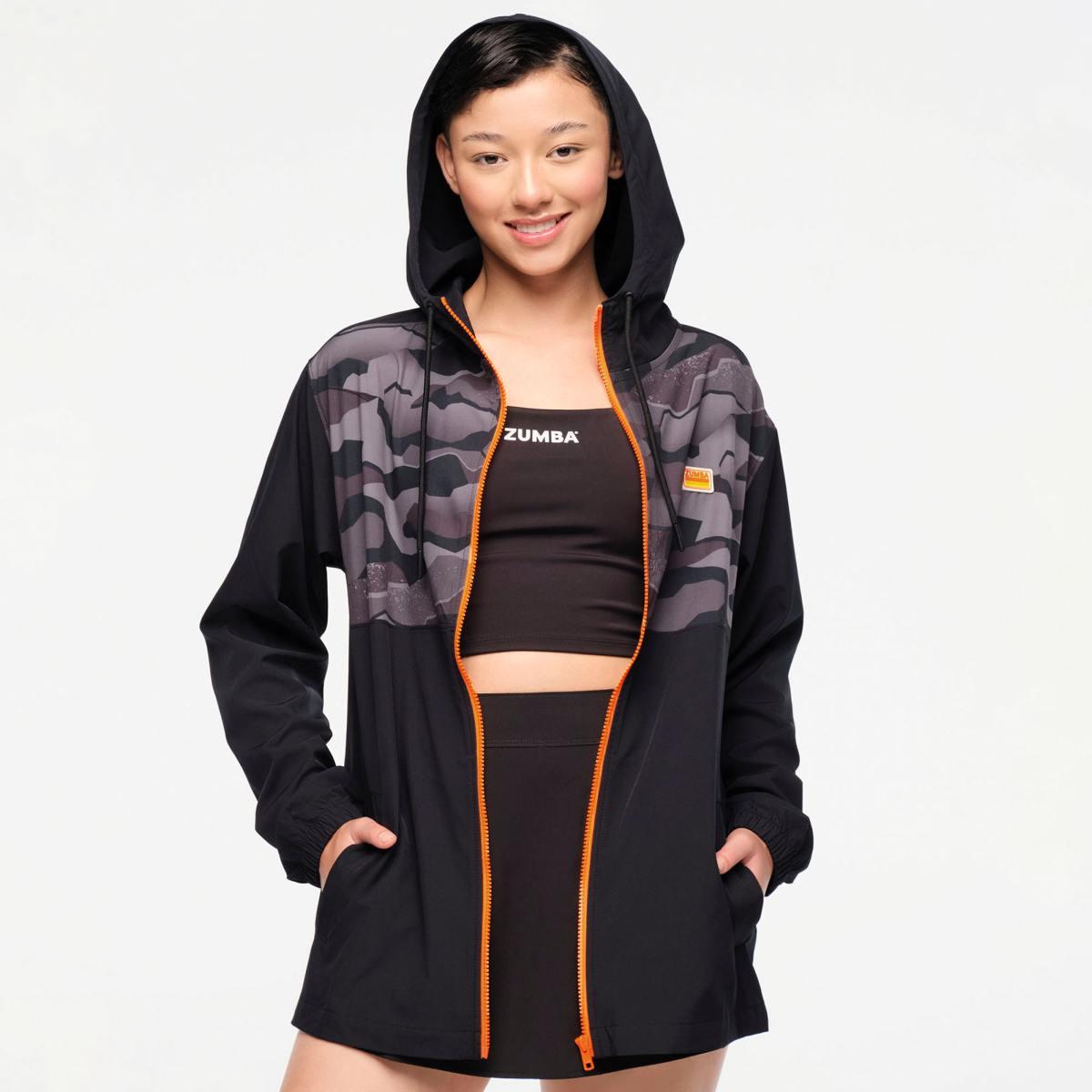 Zumba Explore Men's Hooded Windbreaker Jacket