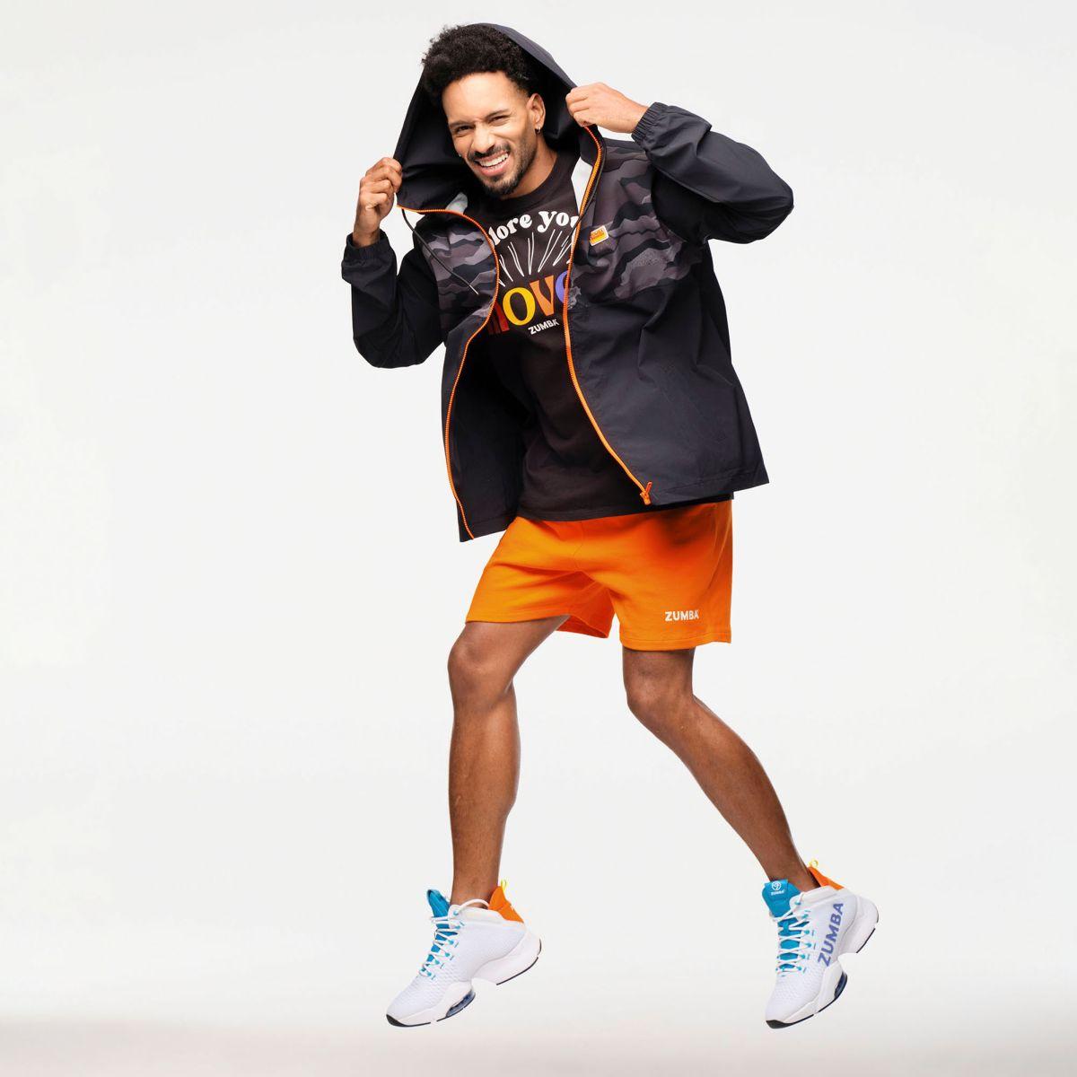 Zumba Explore Men's Hooded Windbreaker Jacket