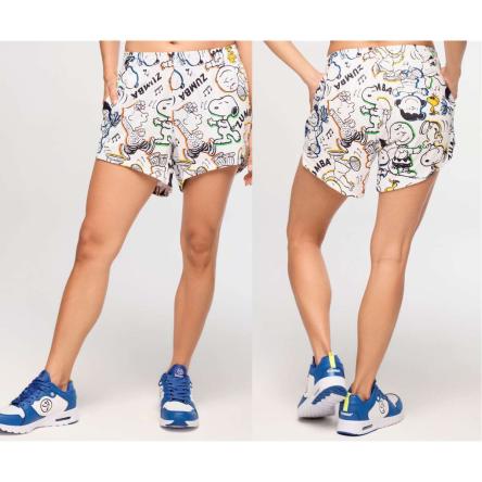 Zumba X Peanuts High Low Mesh Shorts