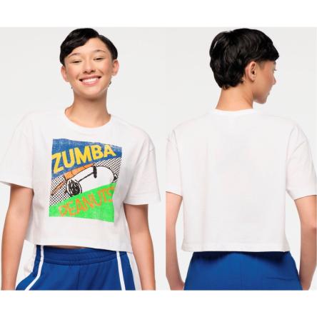 Zumba X Peanuts Crew Neck Crop Top