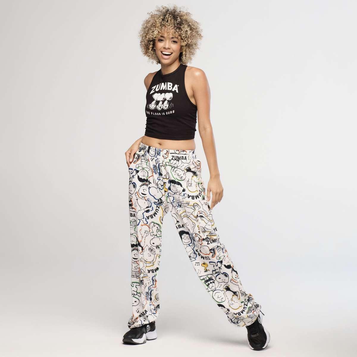 Zumba X Peanuts High Neck Mid Crop Tank