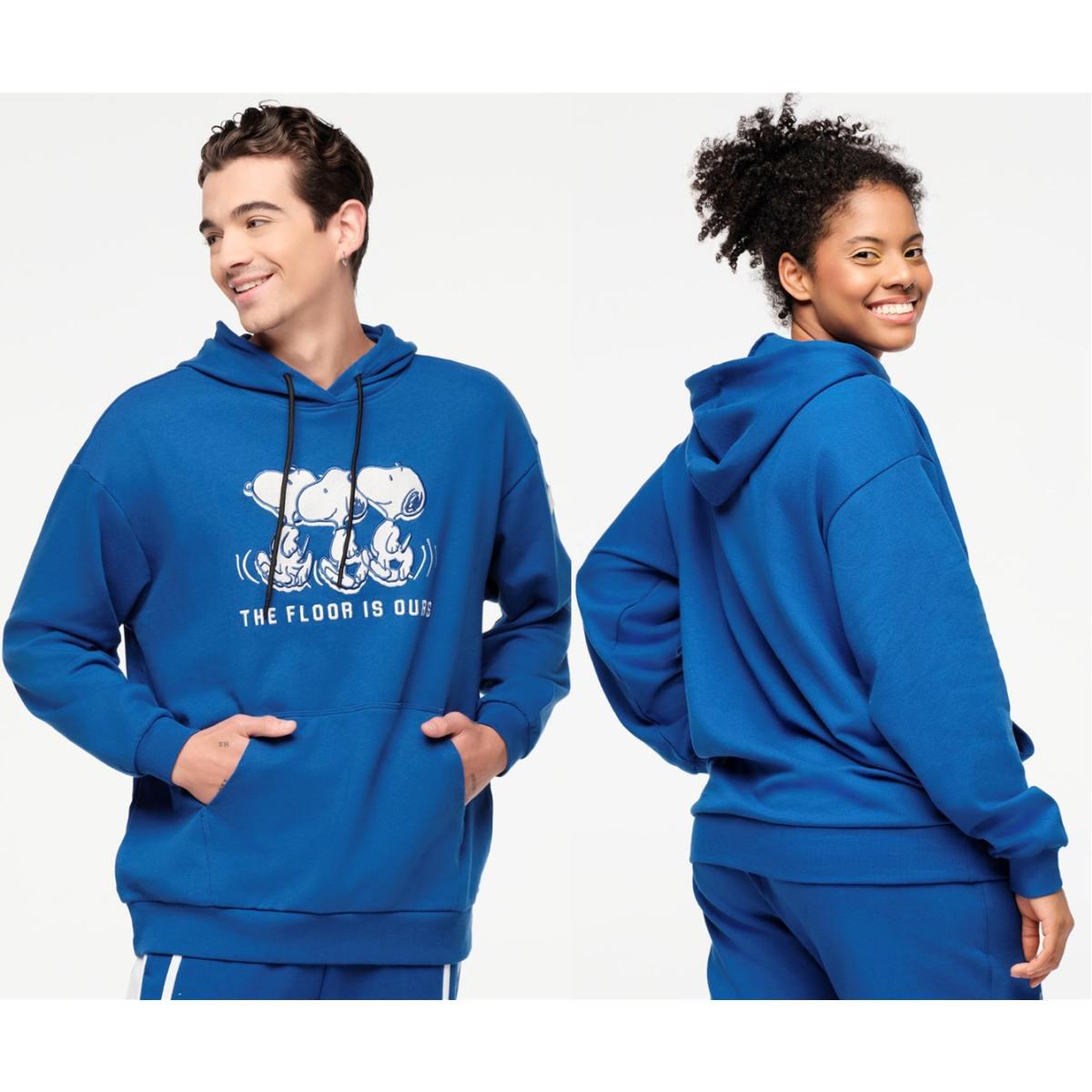 Zumba X Peanuts Unisex Pullover Hoodie - Blue