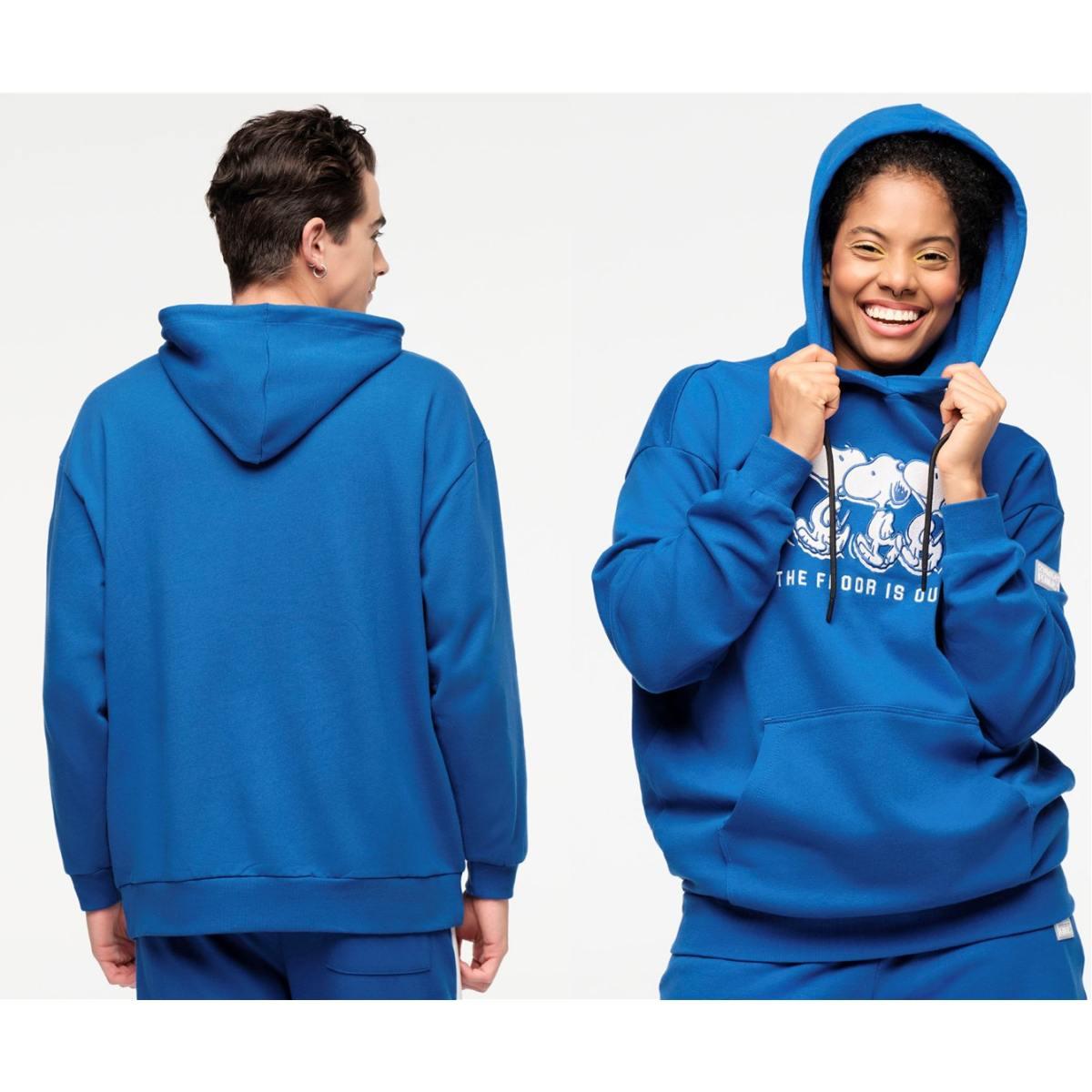 Zumba X Peanuts Unisex Pullover Hoodie - Blue