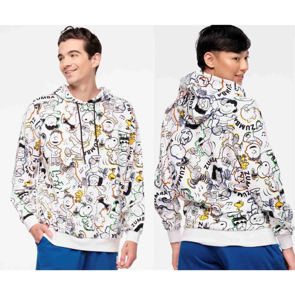 Zumba X Peanuts Unisex Pullover Hoodie - White