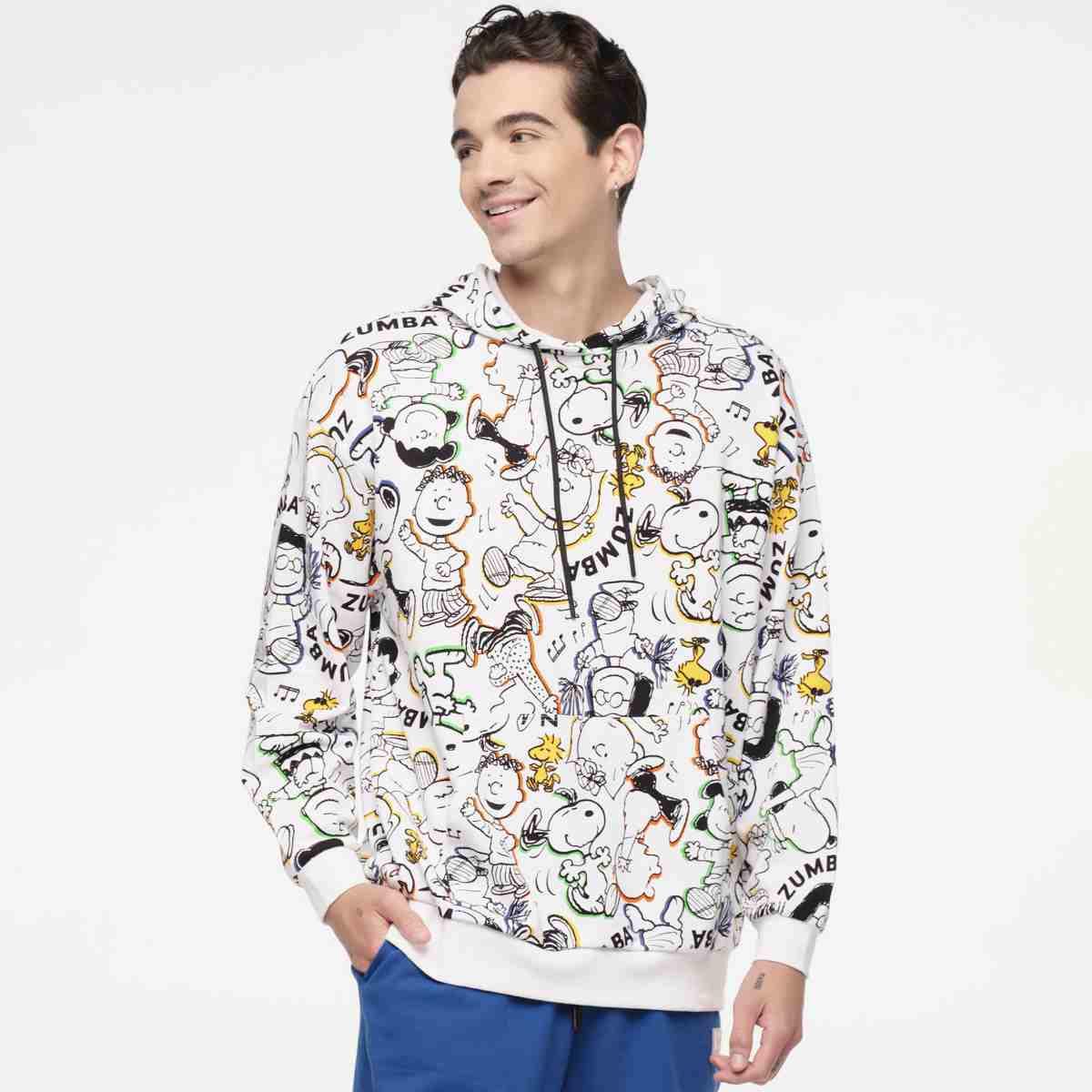 Zumba X Peanuts Unisex Pullover Hoodie - White