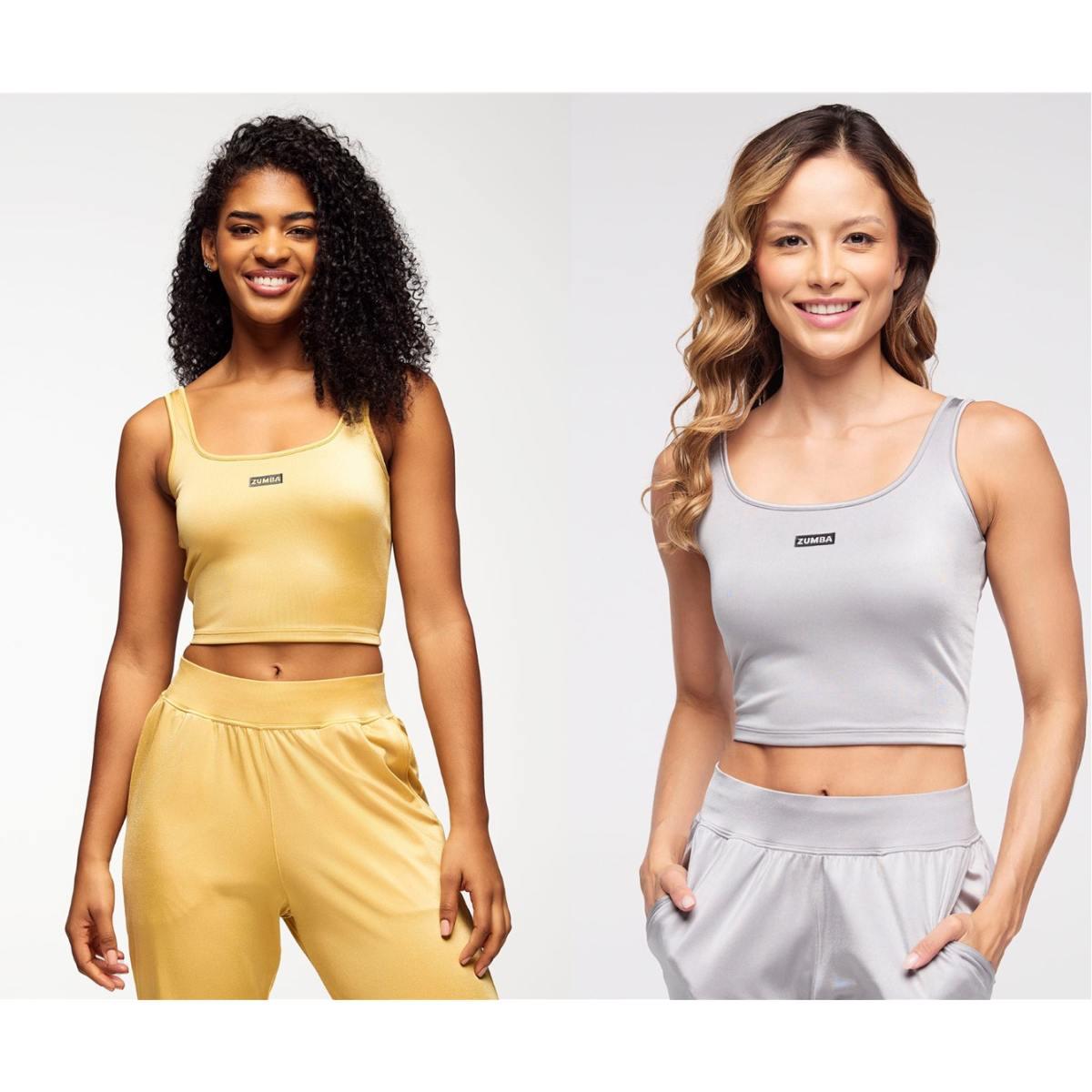 Zumba Runway Square Neck Tank With Shelf Bra