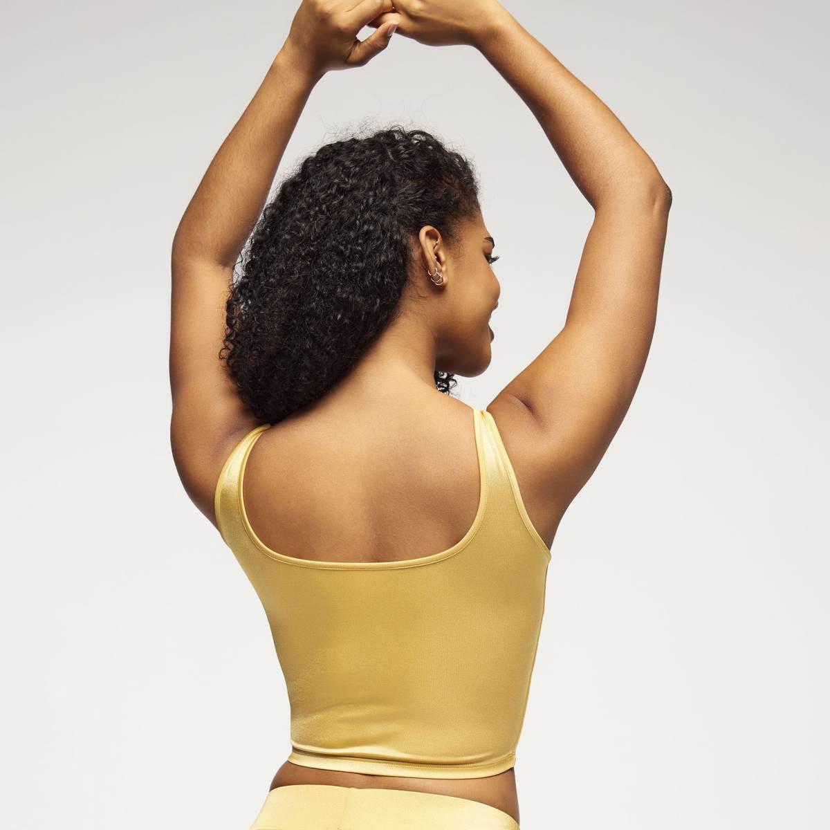 Zumba Runway Square Neck Tank With Shelf Bra
