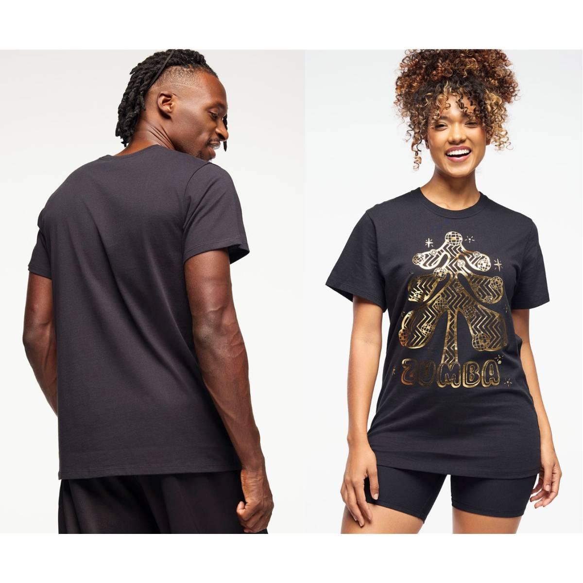Zumba Holiday Crew Neck Tee - Black