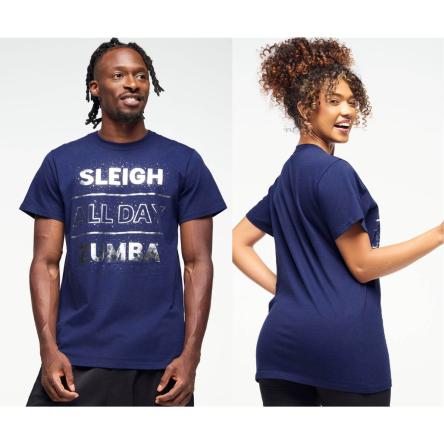 Zumba Holiday Crew Neck Tee - Indigo
