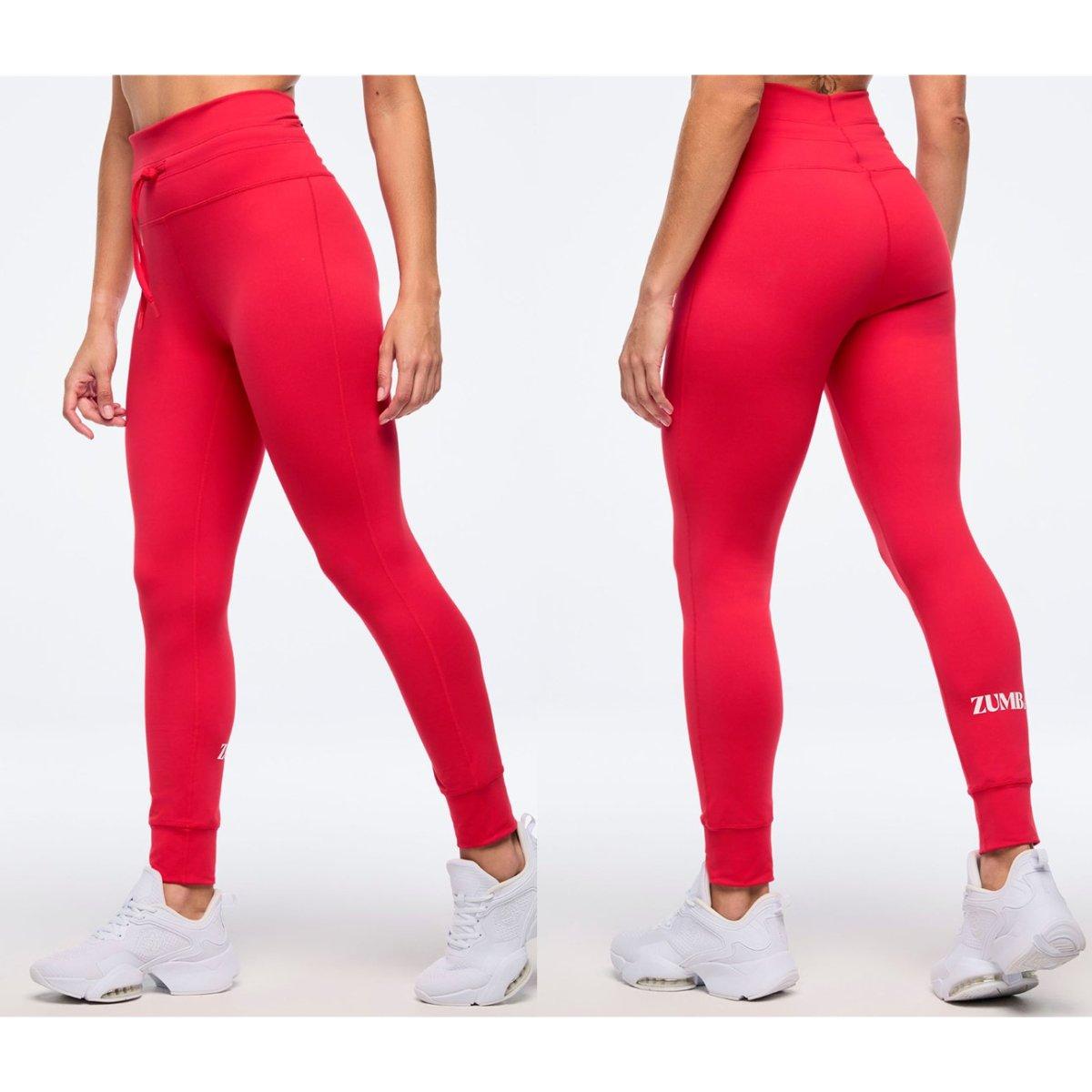 Zumba Haus High Waisted Ankle Leggings With Drawcord