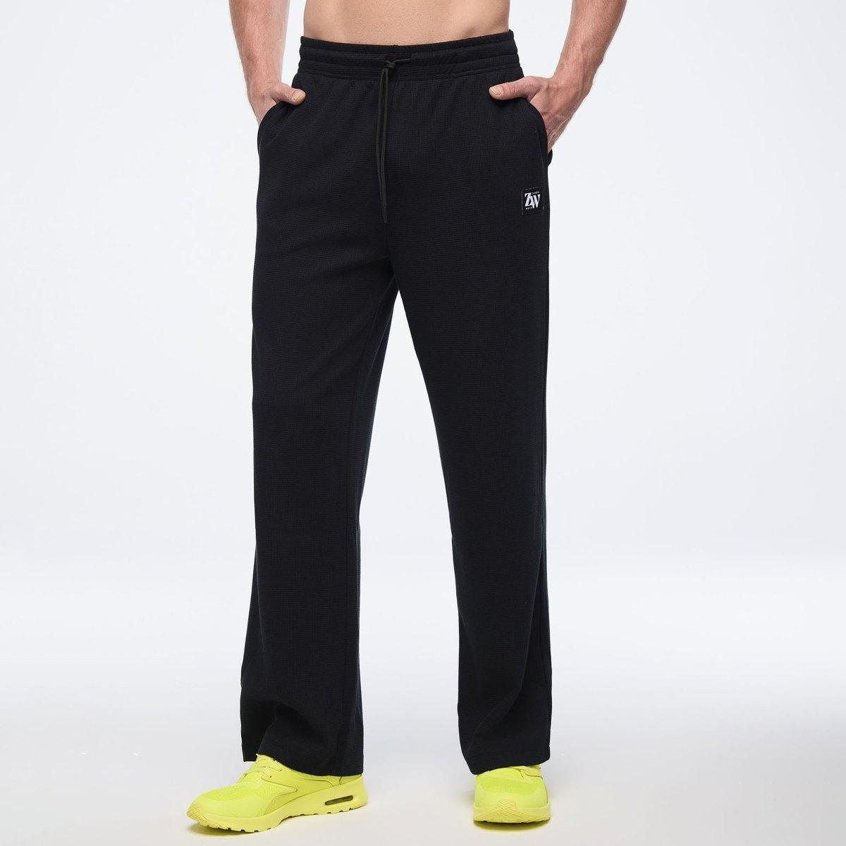 Zumba Haus Waffle Track Pants - Black