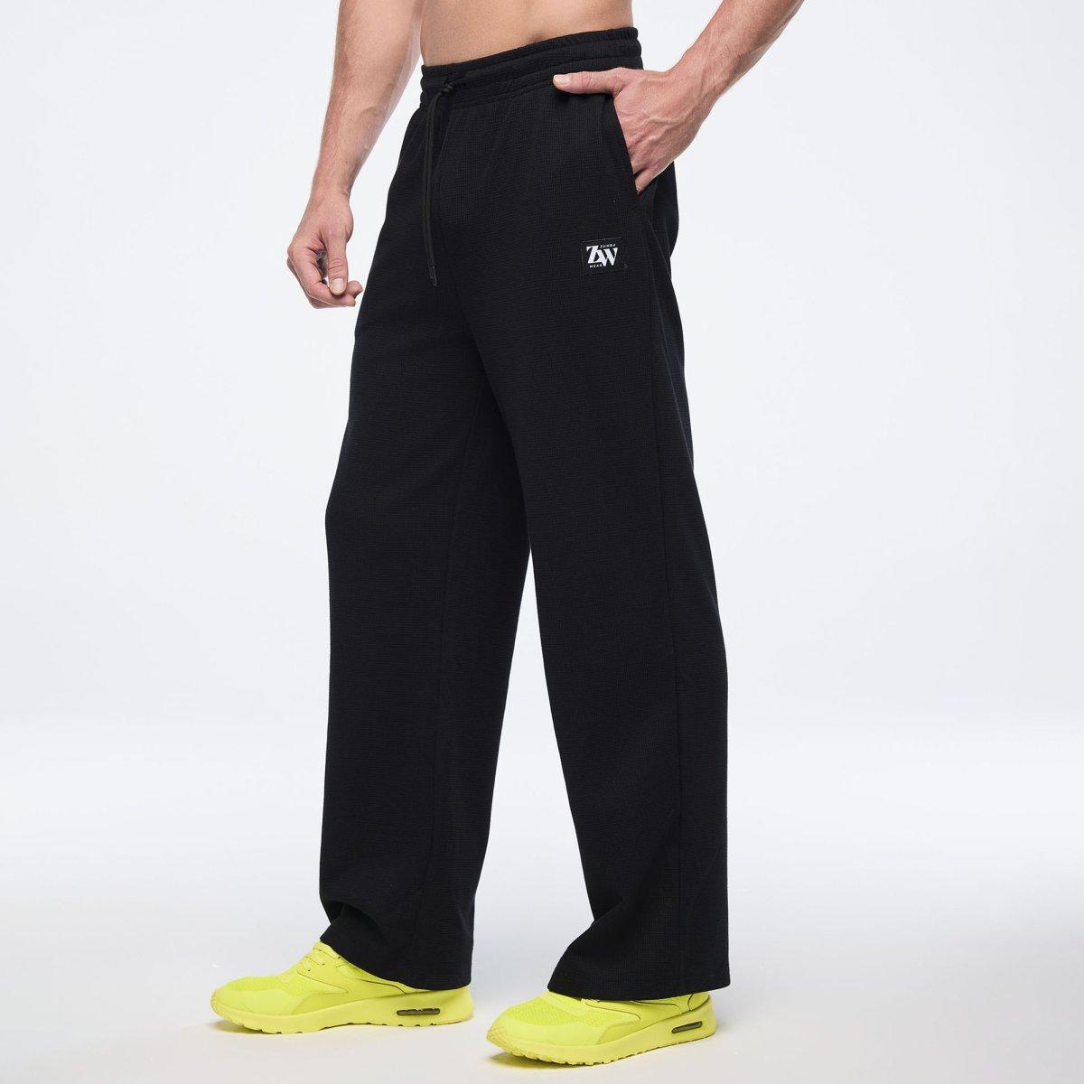 Zumba Haus Waffle Track Pants - Black