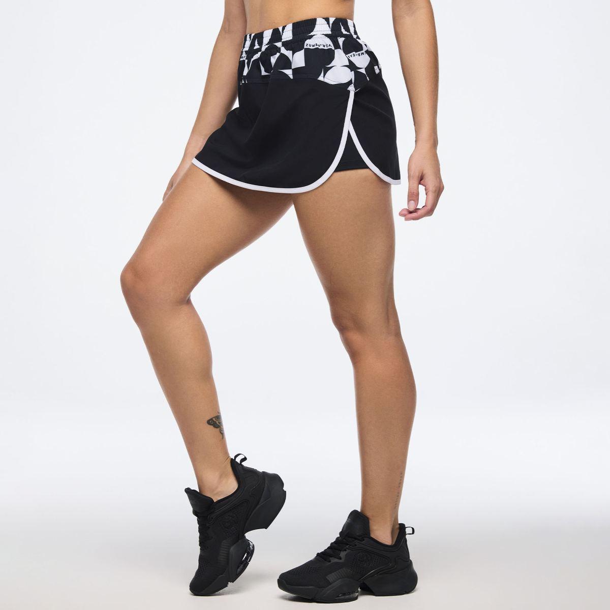Zumba Haus Color Blocked Woven Skort