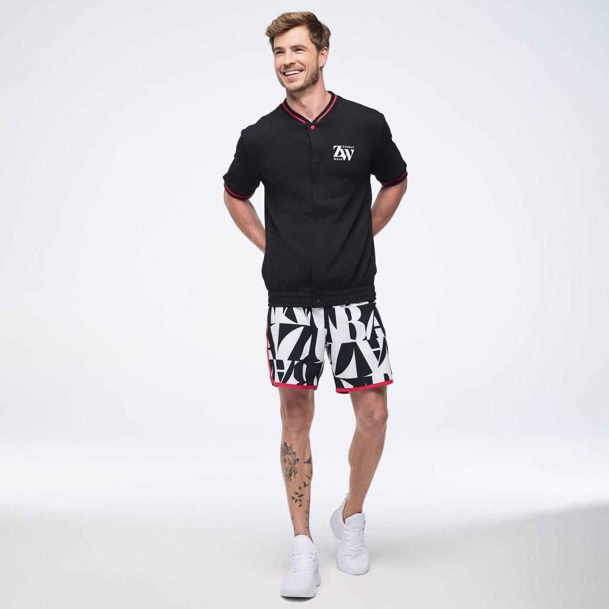 Zumba Haus Men's Short Sleeve Bomber Jacket