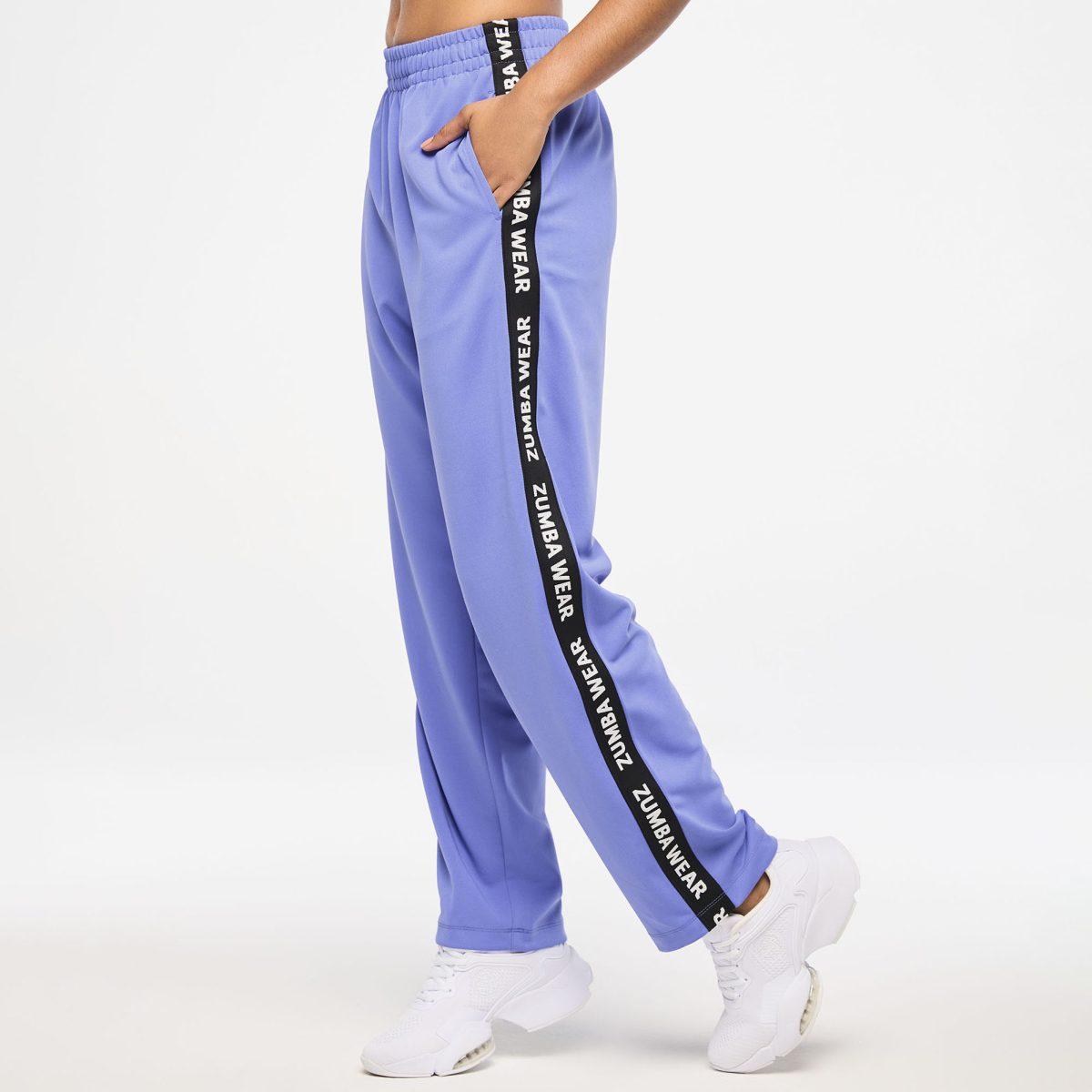 Zumba Haus Straight Leg Track Pants - Purple