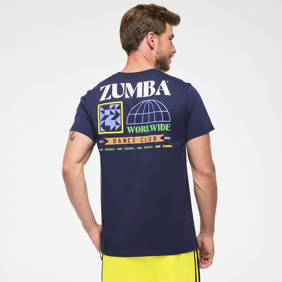 Zumba Haus Crew Neck Tee - Indigo