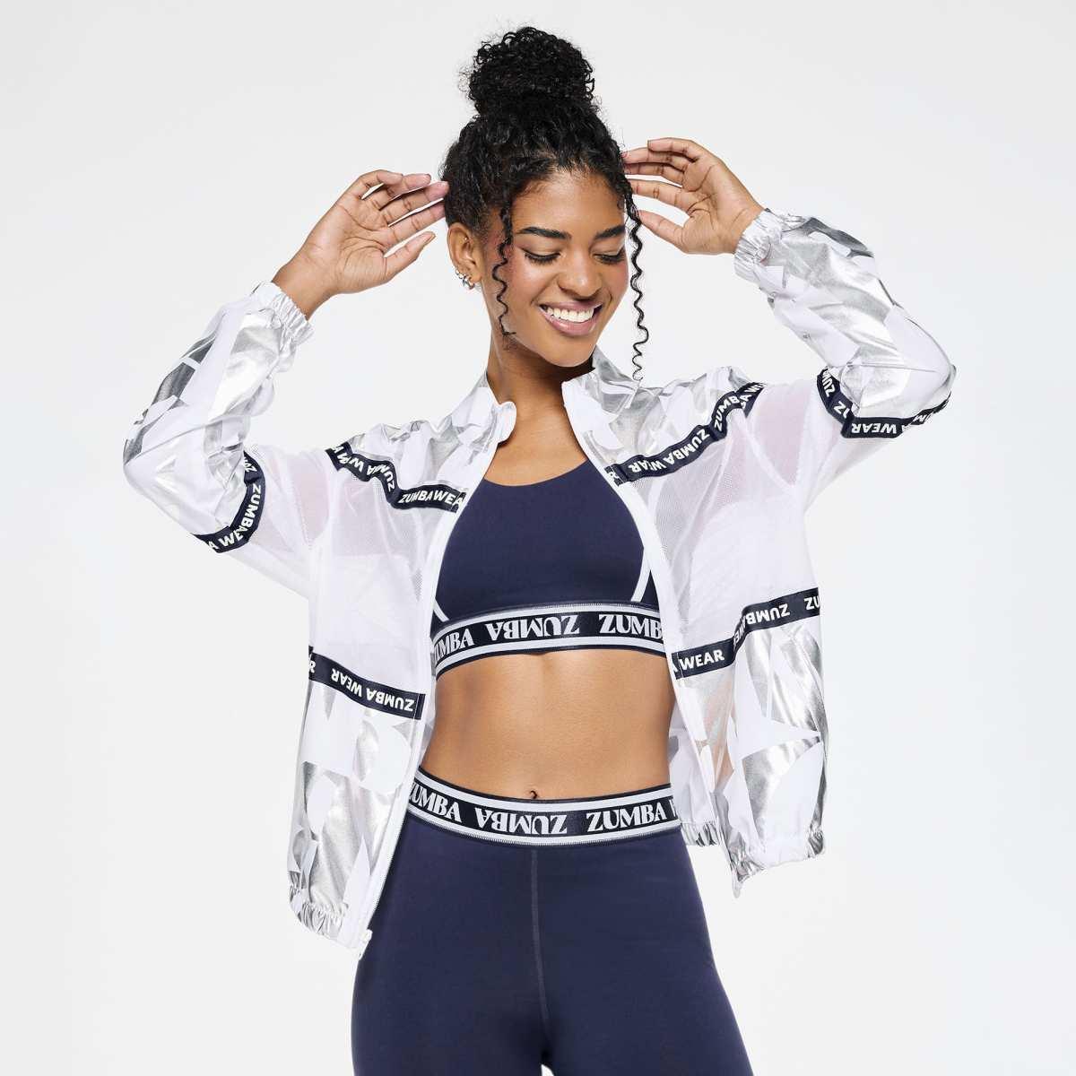 Zumba Out Loud Woven Jacket With Mesh Inserts