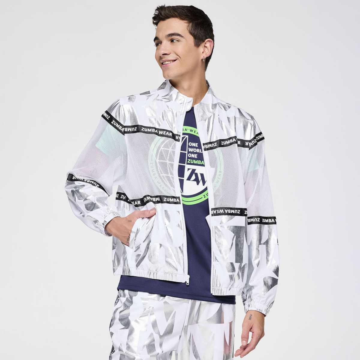 Zumba Out Loud Woven Jacket With Mesh Inserts