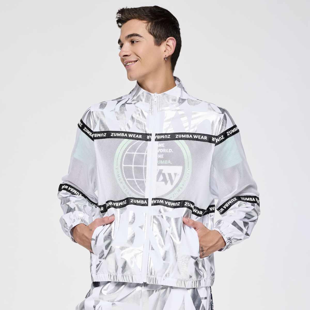 Zumba Out Loud Woven Jacket With Mesh Inserts