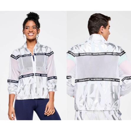 Zumba Out Loud Woven Jacket With Mesh Inserts
